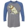 Unisex Triblend Three-Quarter Raglan T-Shirt Thumbnail