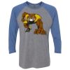 Unisex Triblend Three-Quarter Raglan T-Shirt Thumbnail