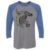 Unisex Triblend Three-Quarter Raglan T-Shirt Thumbnail