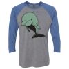 Unisex Triblend Three-Quarter Raglan T-Shirt Thumbnail