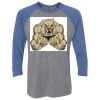 Unisex Triblend Three-Quarter Raglan T-Shirt Thumbnail