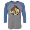 Unisex Triblend Three-Quarter Raglan T-Shirt Thumbnail