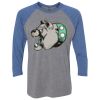 Unisex Triblend Three-Quarter Raglan T-Shirt Thumbnail