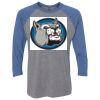 Unisex Triblend Three-Quarter Raglan T-Shirt Thumbnail