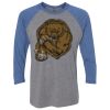 Unisex Triblend Three-Quarter Raglan T-Shirt Thumbnail