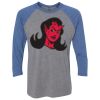 Unisex Triblend Three-Quarter Raglan T-Shirt Thumbnail