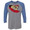 Unisex Triblend Three-Quarter Raglan T-Shirt Thumbnail