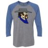 Unisex Triblend Three-Quarter Raglan T-Shirt Thumbnail