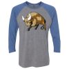 Unisex Triblend Three-Quarter Raglan T-Shirt Thumbnail