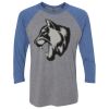 Unisex Triblend Three-Quarter Raglan T-Shirt Thumbnail