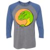 Unisex Triblend Three-Quarter Raglan T-Shirt Thumbnail