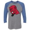 Unisex Triblend Three-Quarter Raglan T-Shirt Thumbnail