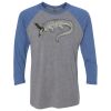 Unisex Triblend Three-Quarter Raglan T-Shirt Thumbnail