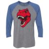 Unisex Triblend Three-Quarter Raglan T-Shirt Thumbnail