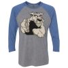 Unisex Triblend Three-Quarter Raglan T-Shirt Thumbnail