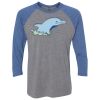 Unisex Triblend Three-Quarter Raglan T-Shirt Thumbnail