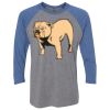 Unisex Triblend Three-Quarter Raglan T-Shirt Thumbnail