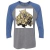 Unisex Triblend Three-Quarter Raglan T-Shirt Thumbnail