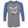 Unisex Triblend Three-Quarter Raglan T-Shirt Thumbnail