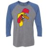 Unisex Triblend Three-Quarter Raglan T-Shirt Thumbnail