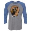 Unisex Triblend Three-Quarter Raglan T-Shirt Thumbnail