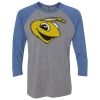 Unisex Triblend Three-Quarter Raglan T-Shirt Thumbnail