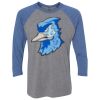 Unisex Triblend Three-Quarter Raglan T-Shirt Thumbnail