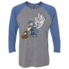 Unisex Triblend Three-Quarter Raglan T-Shirt Thumbnail