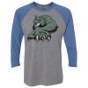 Unisex Triblend Three-Quarter Raglan T-Shirt Thumbnail