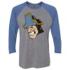 Unisex Triblend Three-Quarter Raglan T-Shirt Thumbnail