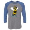 Unisex Triblend Three-Quarter Raglan T-Shirt Thumbnail