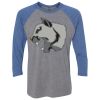 Unisex Triblend Three-Quarter Raglan T-Shirt Thumbnail