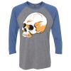 Unisex Triblend Three-Quarter Raglan T-Shirt Thumbnail