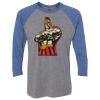 Unisex Triblend Three-Quarter Raglan T-Shirt Thumbnail