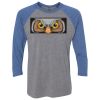 Unisex Triblend Three-Quarter Raglan T-Shirt Thumbnail