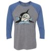 Unisex Triblend Three-Quarter Raglan T-Shirt Thumbnail