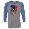 Unisex Triblend Three-Quarter Raglan T-Shirt Thumbnail