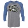 Unisex Triblend Three-Quarter Raglan T-Shirt Thumbnail