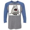 Unisex Triblend Three-Quarter Raglan T-Shirt Thumbnail