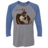 Unisex Triblend Three-Quarter Raglan T-Shirt Thumbnail