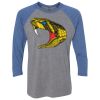 Unisex Triblend Three-Quarter Raglan T-Shirt Thumbnail