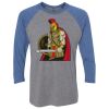 Unisex Triblend Three-Quarter Raglan T-Shirt Thumbnail