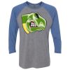 Unisex Triblend Three-Quarter Raglan T-Shirt Thumbnail