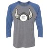 Unisex Triblend Three-Quarter Raglan T-Shirt Thumbnail