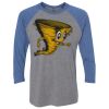 Unisex Triblend Three-Quarter Raglan T-Shirt Thumbnail