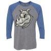 Unisex Triblend Three-Quarter Raglan T-Shirt Thumbnail