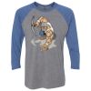 Unisex Triblend Three-Quarter Raglan T-Shirt Thumbnail