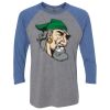 Unisex Triblend Three-Quarter Raglan T-Shirt Thumbnail