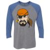 Unisex Triblend Three-Quarter Raglan T-Shirt Thumbnail