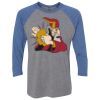 Unisex Triblend Three-Quarter Raglan T-Shirt Thumbnail